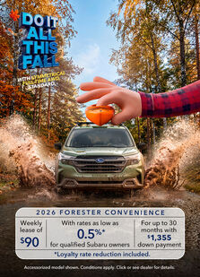 ODA Forester September Offer