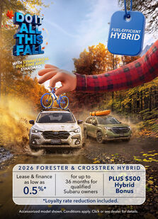 ODA Forester & Crosstrek Hybrid September Offer